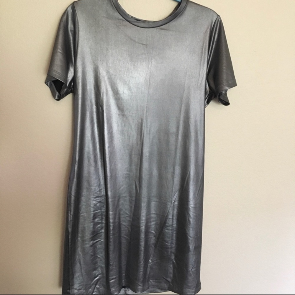 Shinny Silver Dress